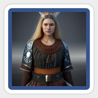 Viking Shield Maiden Sticker